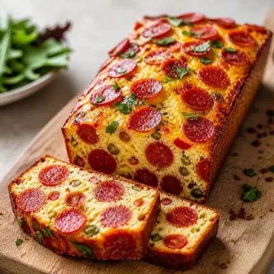 Cake au Chorizo Simple et Rapide