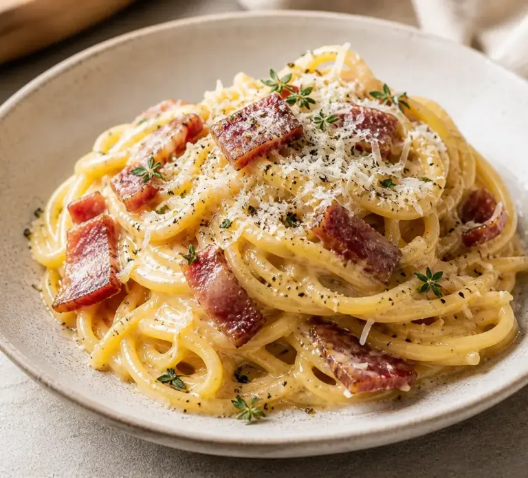 Carbonara au Bacon de Bœuf : une revisite gourmande et sans porc
