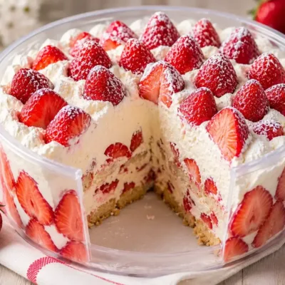 Charlotte aux Fraises Façon Tiramisu