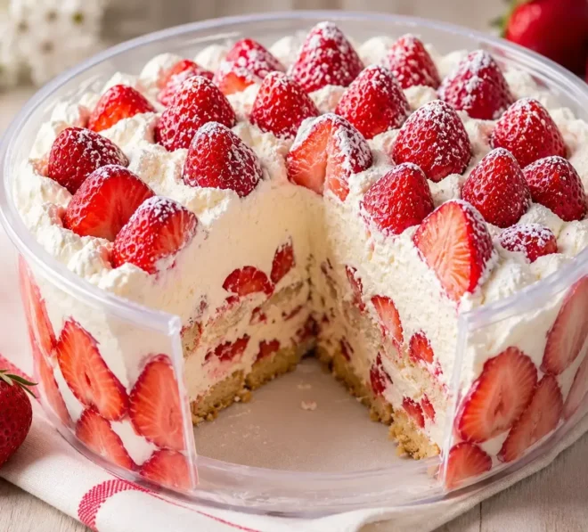 Charlotte aux Fraises Façon Tiramisu