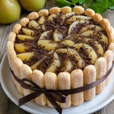 Charlotte Poire Chocolat : Dessert Élégant et Facile