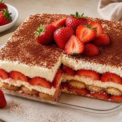 Charlotte Tiramisu aux Fraises : Dessert Estival Gourmand