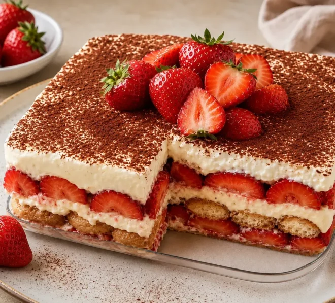 Charlotte Tiramisu aux Fraises : Le Dessert Frais et Gourmand de l’Été