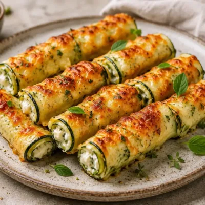 Cigares de Courgettes à la Feta et Mozzarella