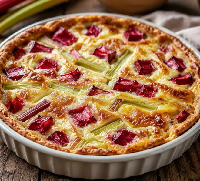 Clafoutis à la Rhubarbe Minceur