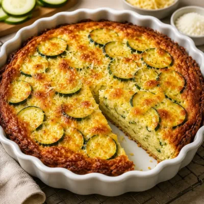 Clafoutis Salé aux Courgettes et Fromage