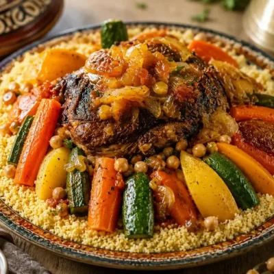 Couscous aux Sept Légumes et Viande : Recette Traditionnelle