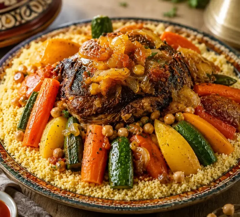 Couscous aux Sept Légumes et Viande : La Recette Traditionnelle et Généreuse