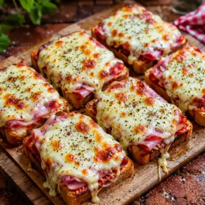 Croque Monsieur Façon Pizza : Recette Gourmande