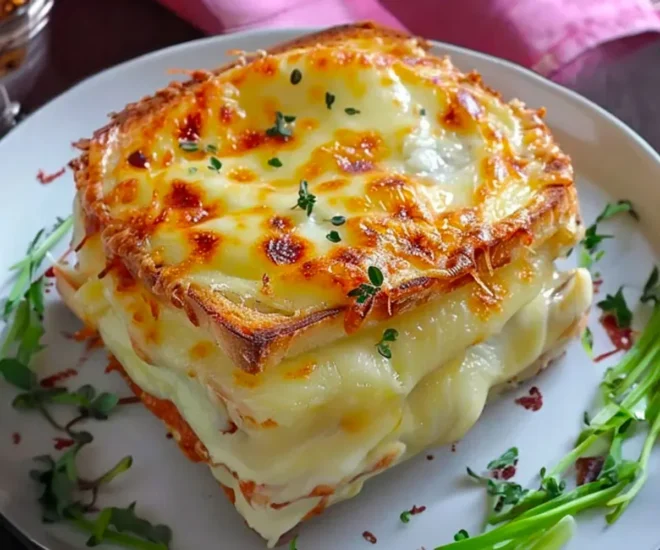 Croque-Monsieur Gratiné à la Béchamel Fondante