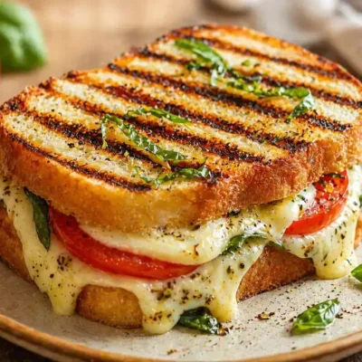 Croque Tomate-Basilic Fondant : Recette Rapide