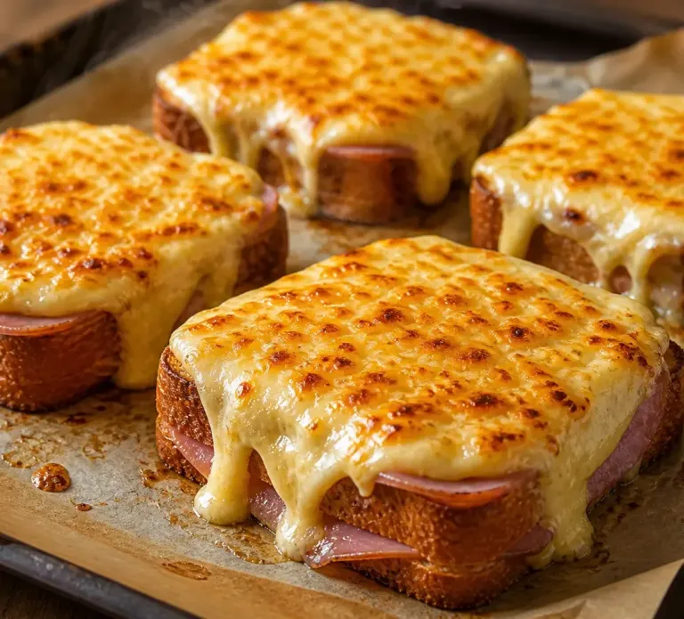 🥪 Croques-Monsieur Gratinés au Four Ultra Fondants