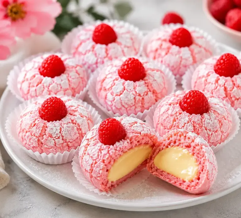 Délicieux Craquelés au Flan Rose