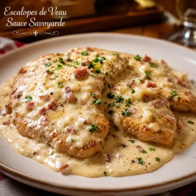 Escalopes de Veau Sauce Savoyarde : Recette Gourmande