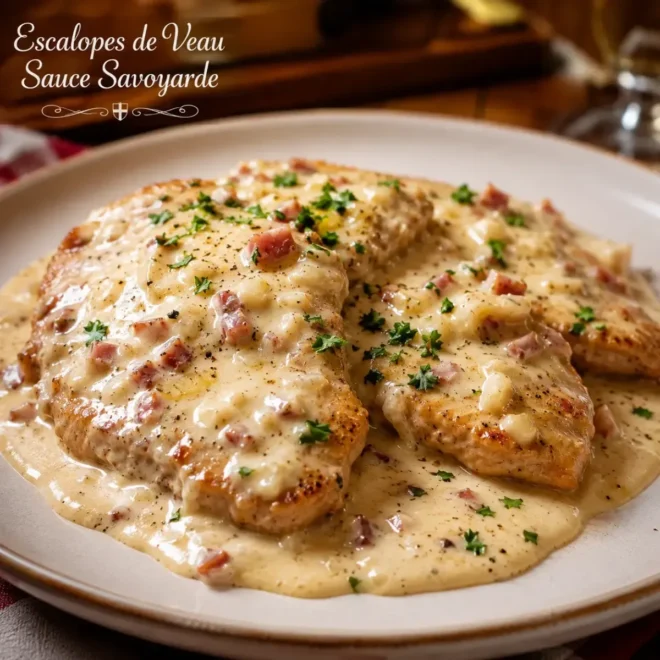 Escalopes de Veau Sauce Savoyarde : Un Plat Gourmand et Réconfortant