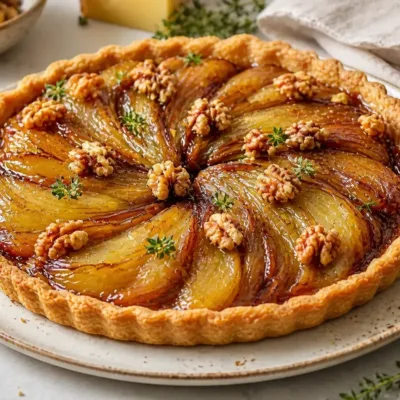 Tarte Gourmande aux Endives Caramélisées et Comté