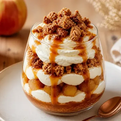 Tiramisu Pommes & Caramel Croquant : Délice Automnal