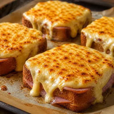 Croques-Monsieur Gratinés au Four Ultra Fondants