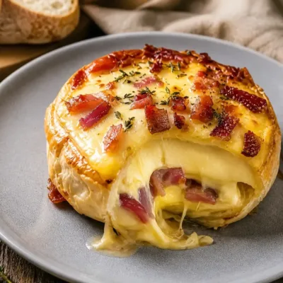 Feuilleté au Camembert et Lardons : Gourmandise Assurée