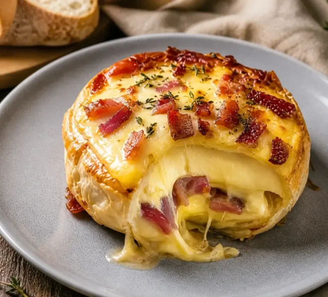 Feuilleté au Camembert et Lardons : un délice fondant et gourmand