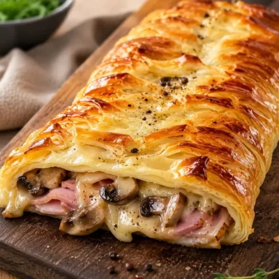 Feuilleté aux Champignons et Jambon Gourmand
