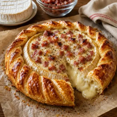 Feuilleté Gourmand au Camembert et Lardons