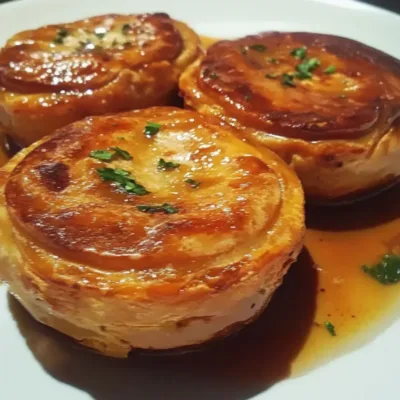 Feuilletés au Foie Gras et Confit d’Oignons