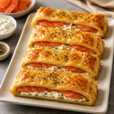 Feuilletés au Saumon et Fromage Frais : Chic et Facile