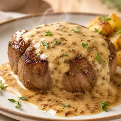 Filet Mignon à la Moutarde : Recette Élégante