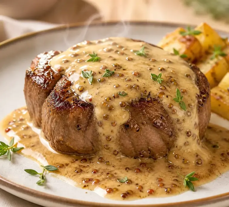 Filet Mignon à la Moutarde : Une Recette Raffinée et Crémeuse