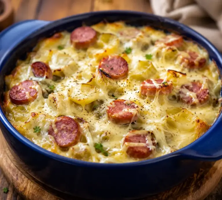 Fondue d’Endives Crémeuse aux Saucisses Fumées
