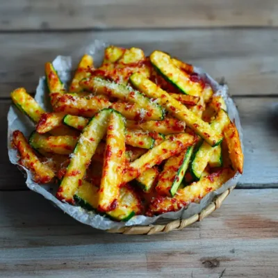 Frites de Courgettes Croustillantes au Parmesan