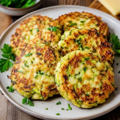 Galettes de Courgettes et Fromage : Recette Facile
