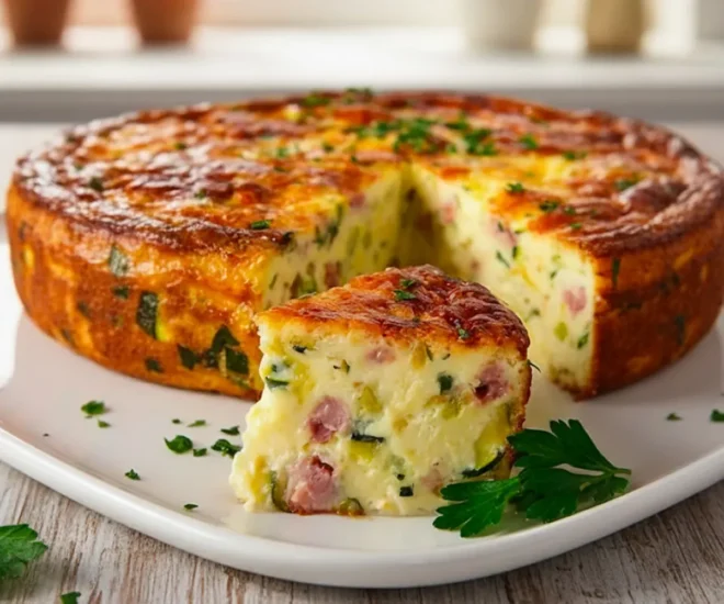 Gâteau Courgette, Jambon et Fromage : Le Plat Moelleux et Savoureux