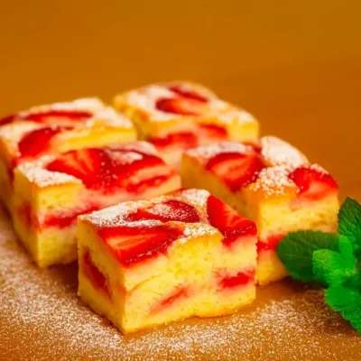 Gâteau Moelleux aux Fraises Maison