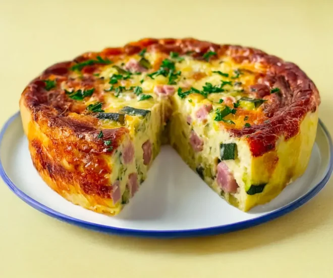 🥒 Gâteau Salé Courgettes, Jambon & Mozzarella Ultra Fondant