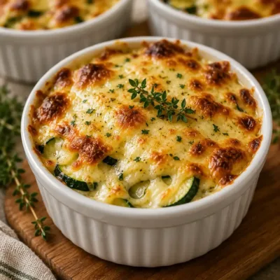 Gratin de Courgettes Crémeux au Fromage