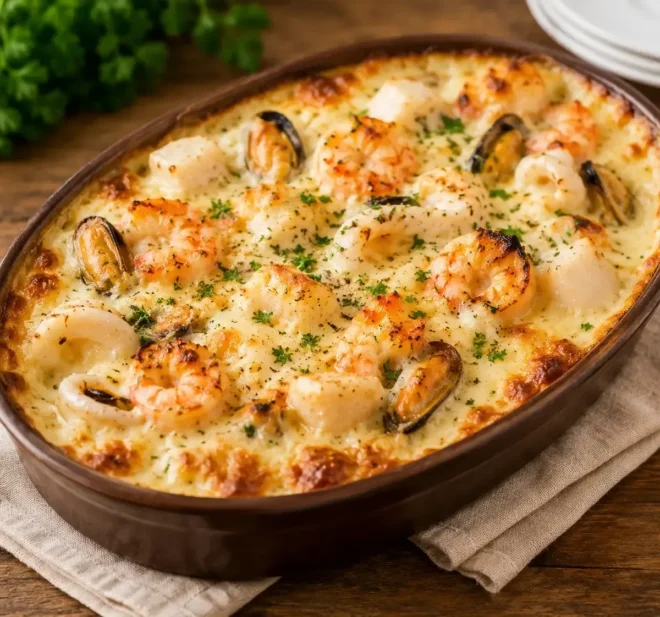 Gratin de Fruits de Mer Simplissime