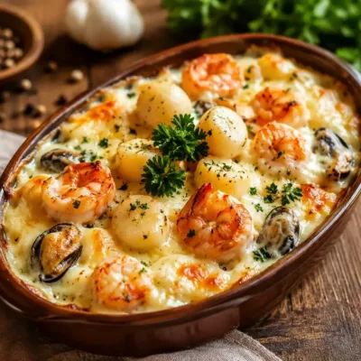Gratin de Fruits de Mer Simplissime et Gourmand