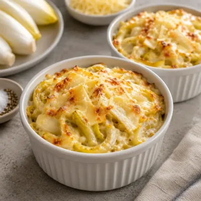 Gratin d’Endives Crémeux au Fromage