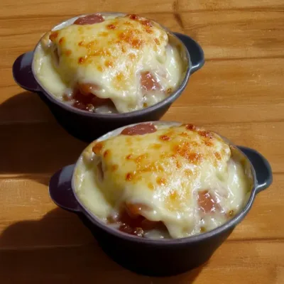 Gratin Œufs, Jambon et Béchamel : Réconfort Assuré