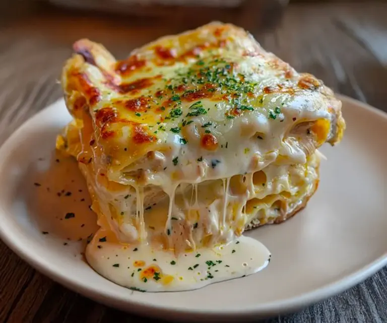 Lasagnes Crémeuses au Poulet et Béchamel Maison