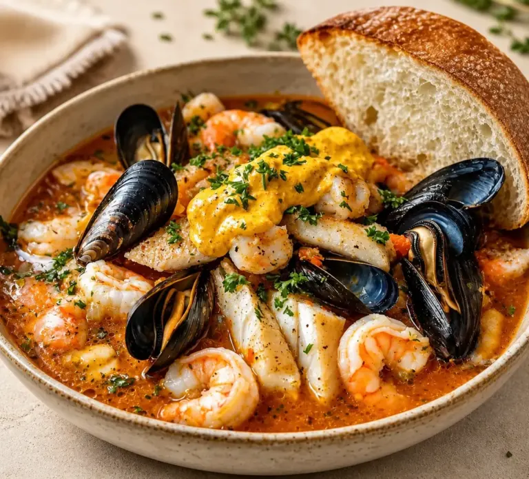 🌊 Marmite de la Mer Traditionnelle et sa Sauce Rouille Crémeuse