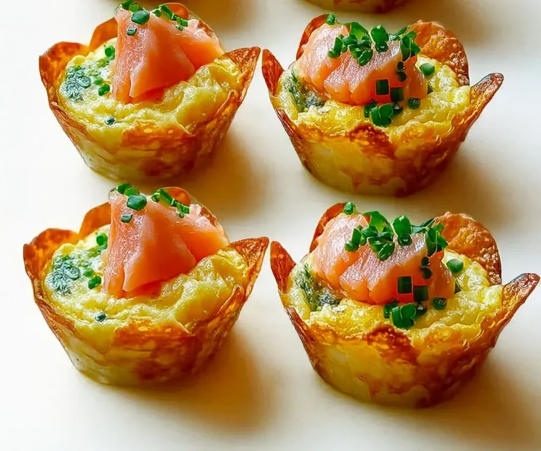Mini Quiches au Saumon et Fromage Savoureuses