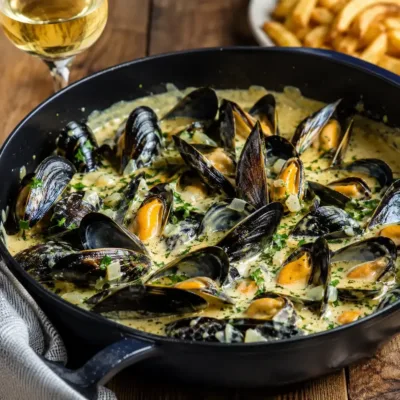 Mouclade charentaise crémeuse : recette traditionnelle