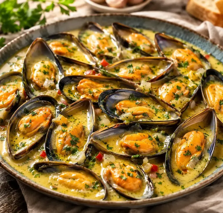 Mouclade Charentaise : le trésor crémeux aux moules et au curry