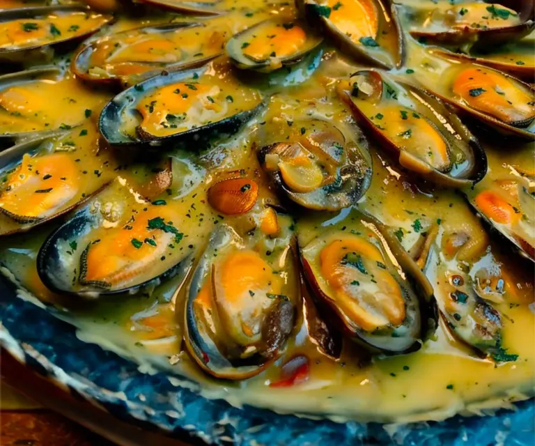 Moules Crémeuses au Curry