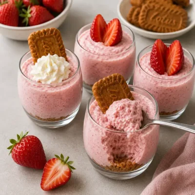 Mousse aux Fraises en Verrines : Légère et Gourmande