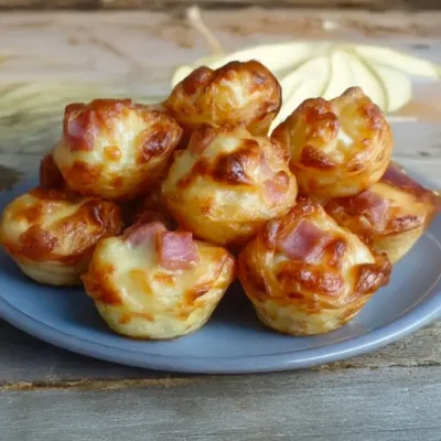 Muffins Salés au Jambon et Fromage Faciles