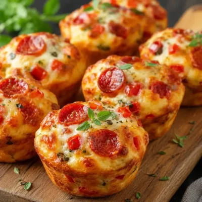 Muffins Salés Façon Pizza : Recette Facile et Gourmande